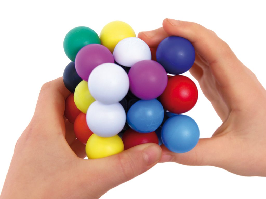 Addictive Smooth - Spinning Molecube Puzzle Toy with 9 - Color Challenge
