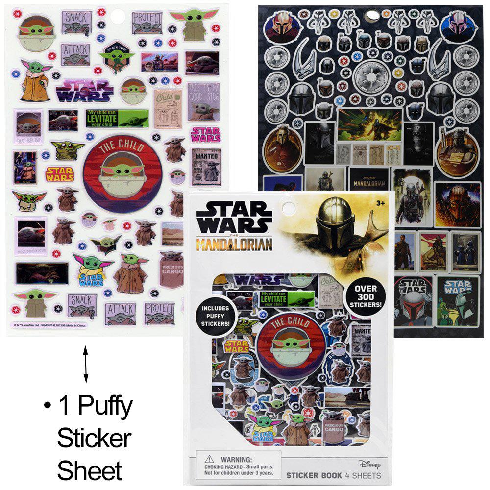 Star Wars The Child 4 - Sheet Puffy Sticker Book for Galactic Fun