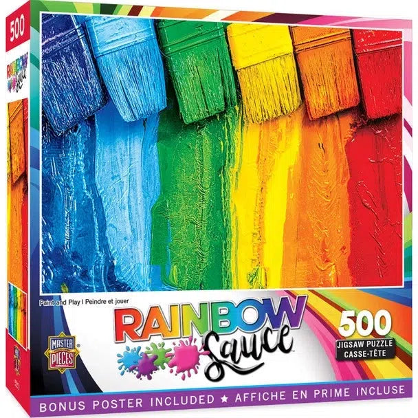 Rainbow Sauce - 500 Piece Jigsaw Puzzle for Painting and Playing