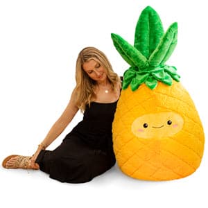 Extra-Large and Huggable Giant Plush Pineapple - 32 Inches