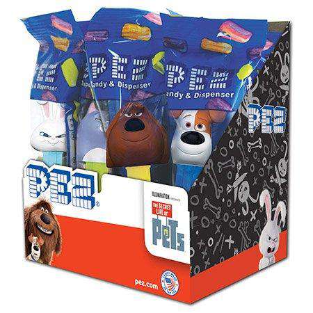 Secret Life of Pets Assorted Style Pez Blister Card Candy Dispensers
