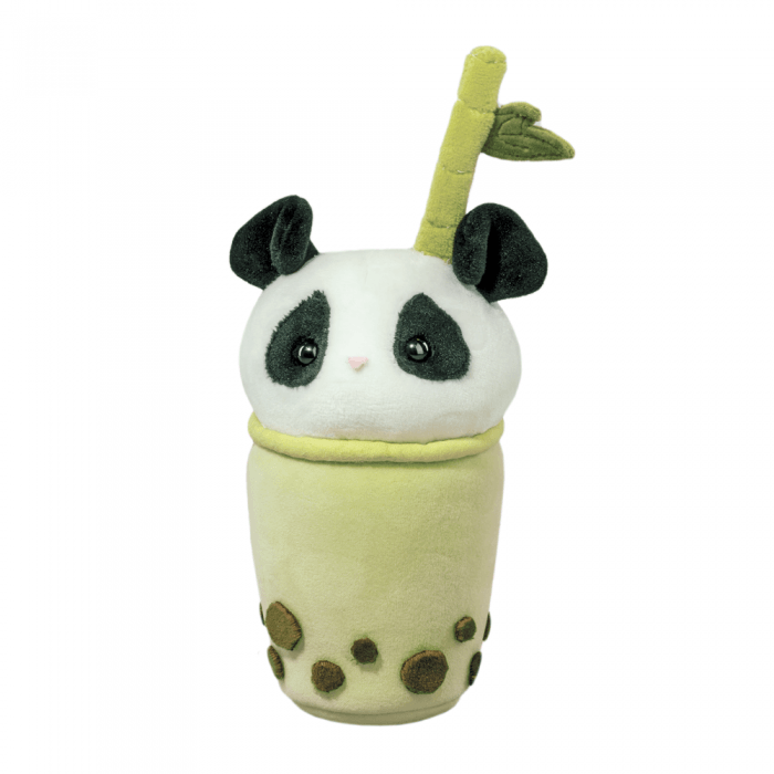 Adorable Panda-Themed Bubble Tea Macaroon Plush Toy