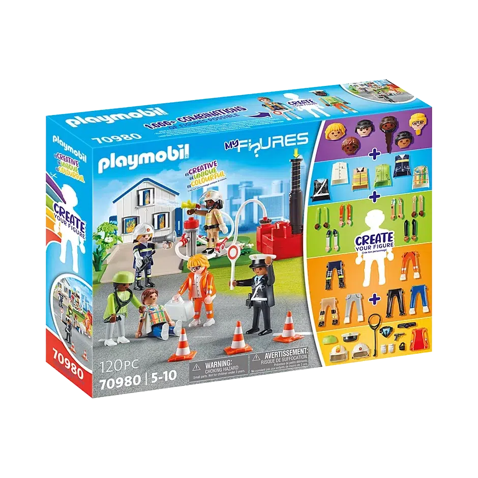 PLAYMOBIL Rescue Mission Customizable Action Figures Set