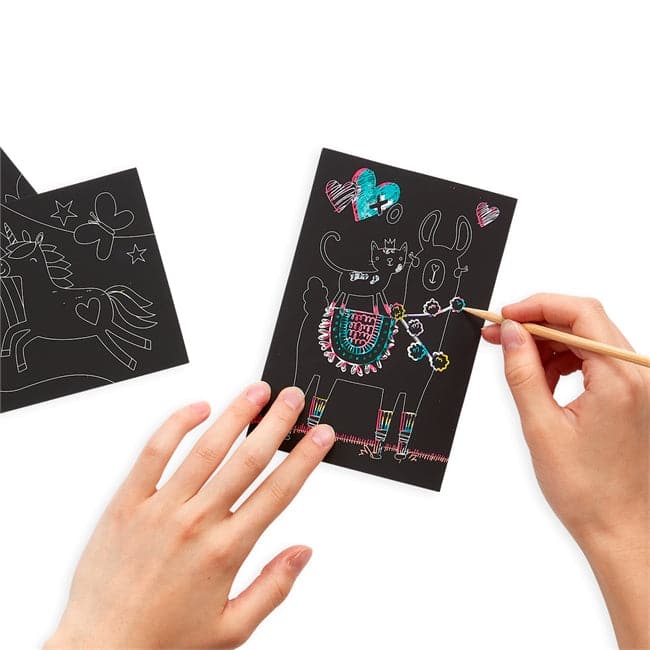 Fun - sized Funtastic Friends Scratch and Scribble Art Mini Kit