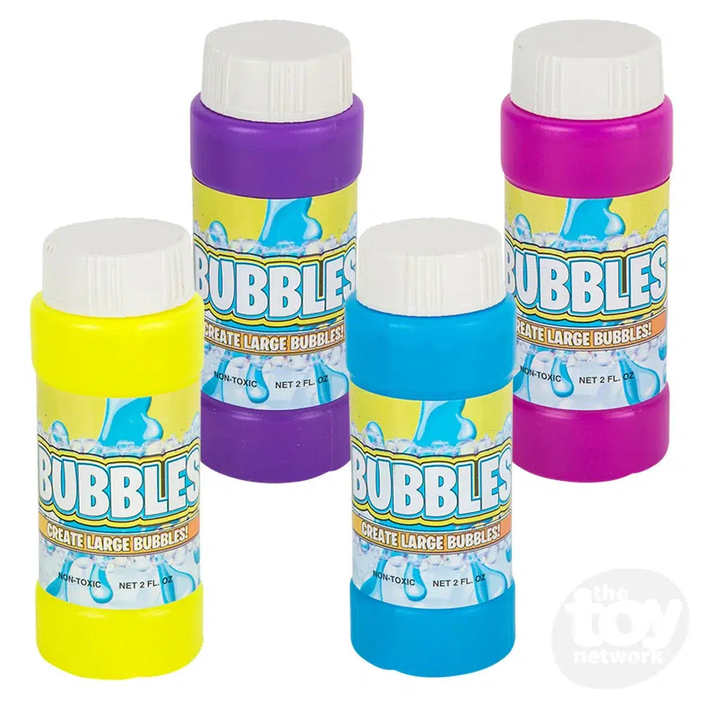 2 oz Assorted - Colored Bubble Bottles for Outdoor Fun
