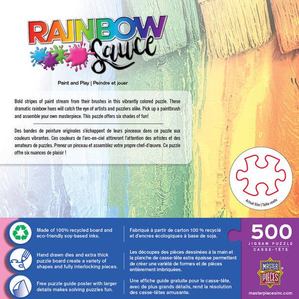 Rainbow Sauce - 500 Piece Jigsaw Puzzle for Painting and Playing