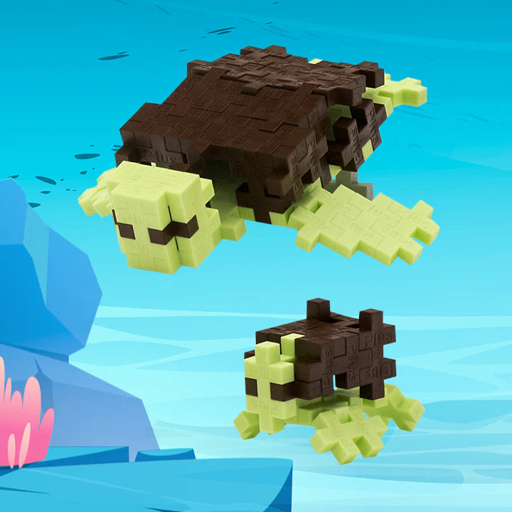 Plus-Plus Building Toy Tube with Sea Turtle Design - A Fantastic Set for Creative Kids