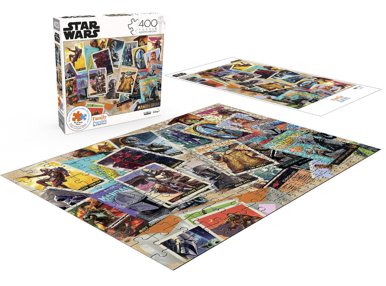 Star Wars: The Mandalorian Trading Card 400-Piece Family Jigsaw Puzzle