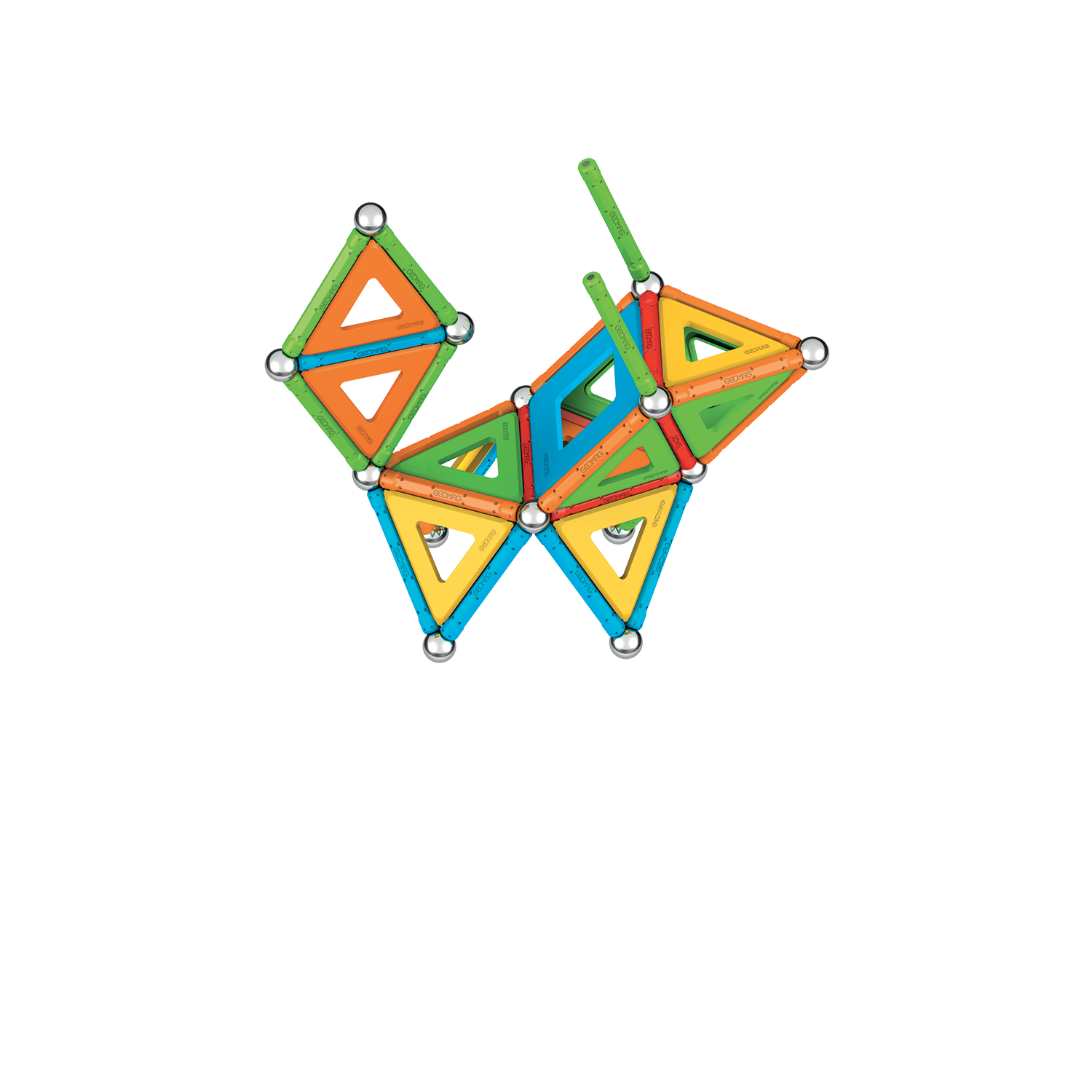 Geomag Supercolor Recycled Building Panels Set with 78 Pieces
