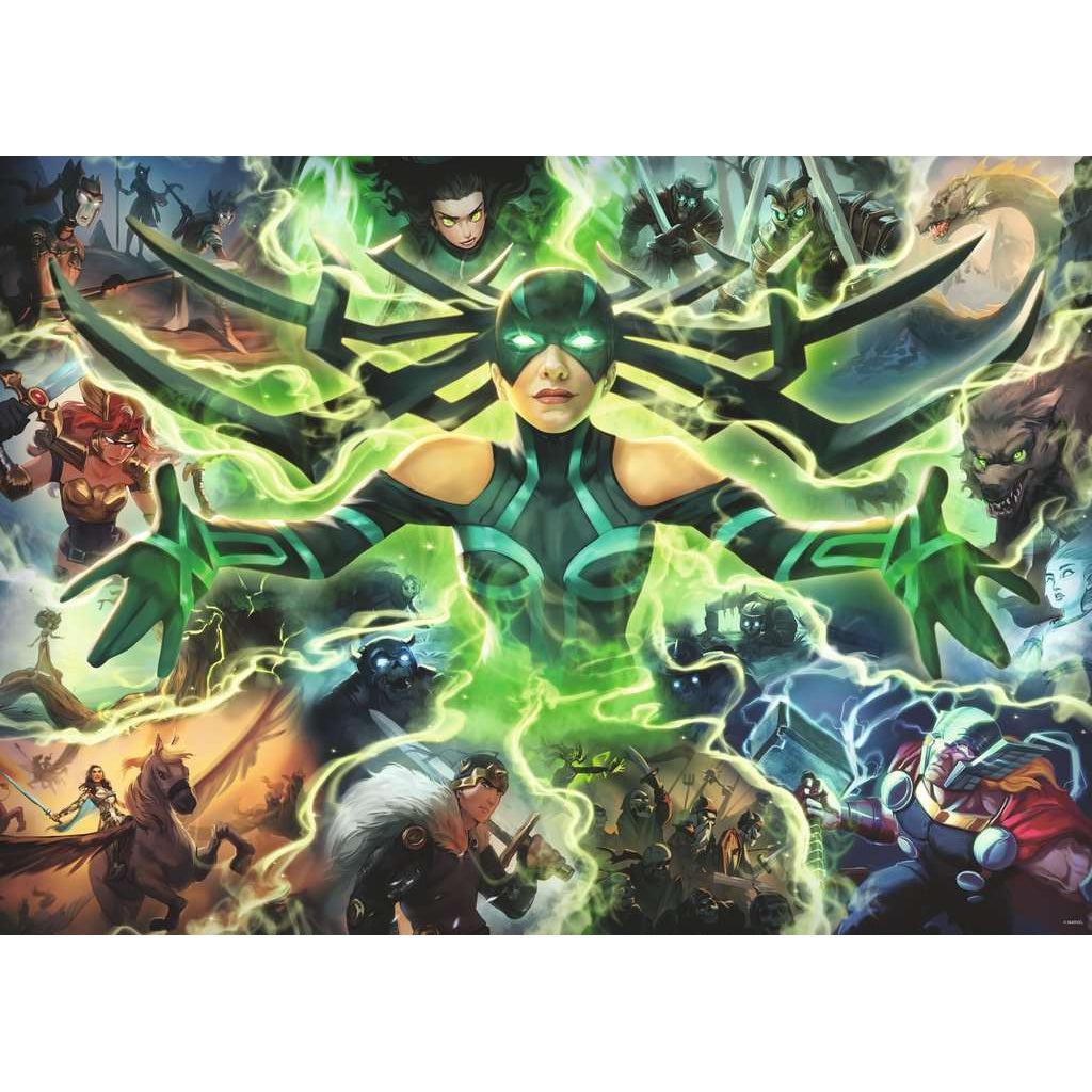 Marvel Villainous: 1000-Piece Hela Puzzle - Ideal for Comic Fans