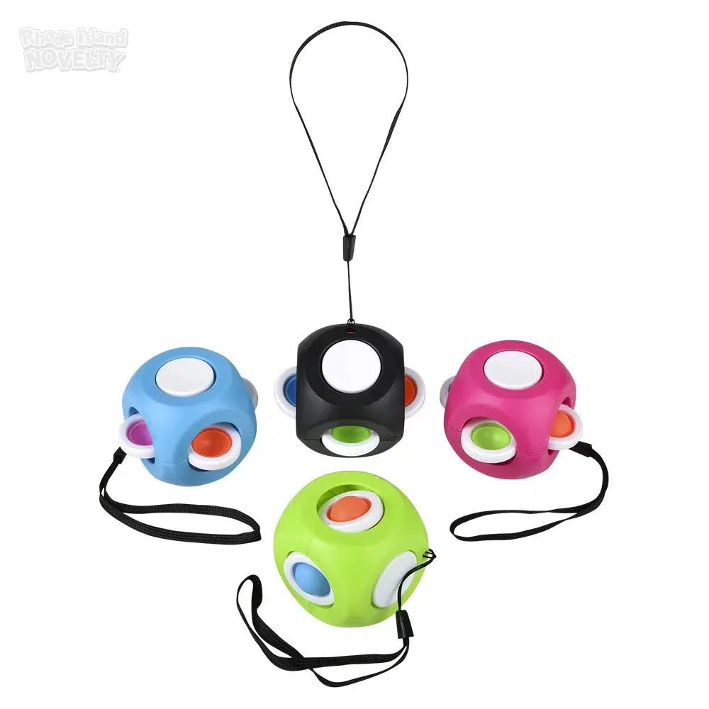 Two-piece Spinning Cube Fidget Toy for Stress Relief