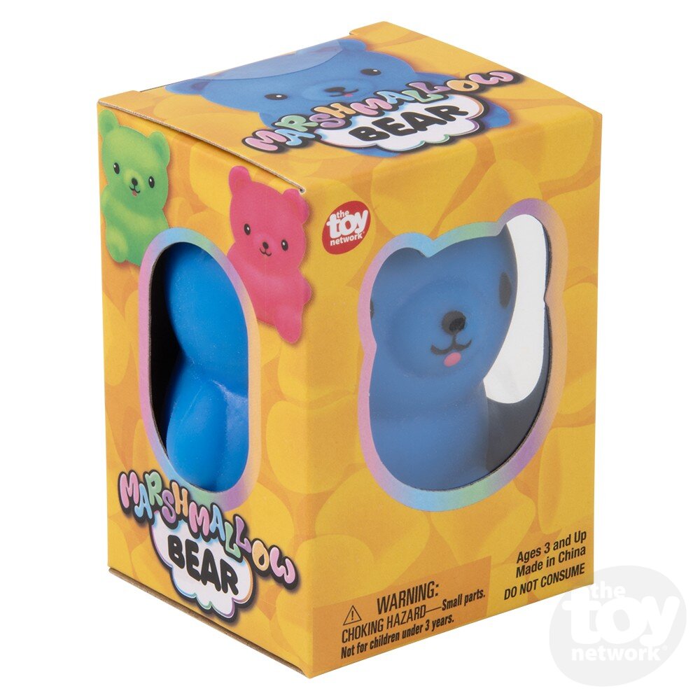 2.75-Inch Squeezable Marshmallow Bear for Fidgeting