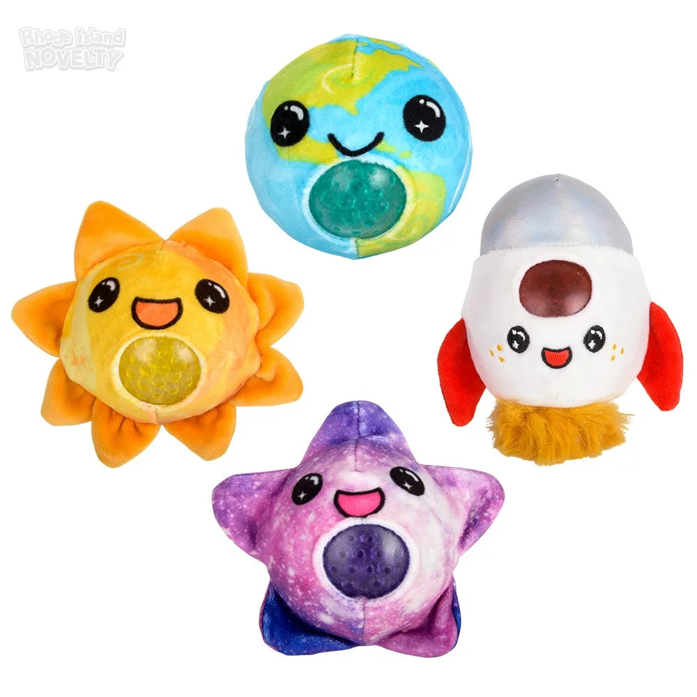 3-Foot Space Squeezable Bead-Filled Plush Toy Balls