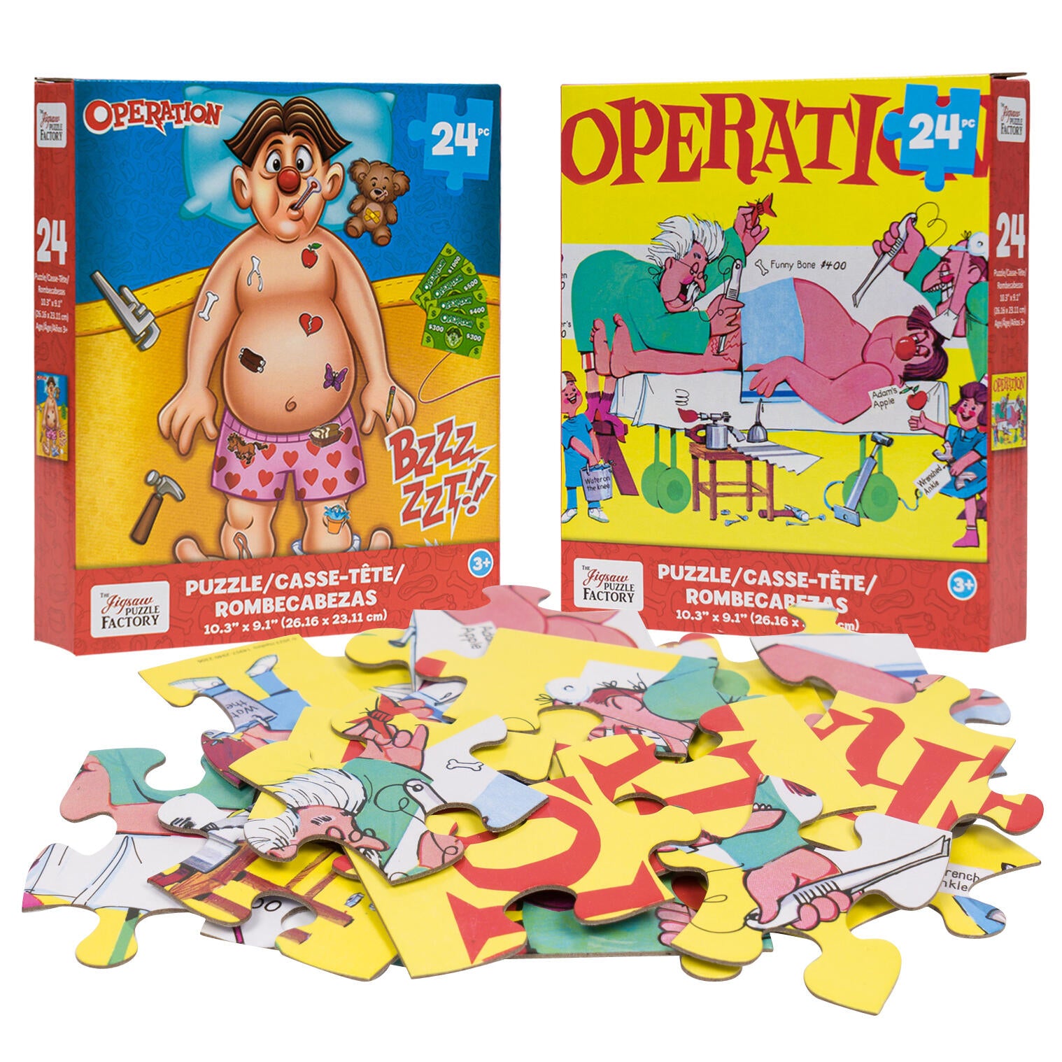 24-Piece Operation Puzzle Set with 2 Assorted Variations for a Fun Challenge