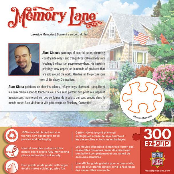 300 Piece EZ Grip Jigsaw Puzzle - Memory Lane Collection: Lakeside Memories