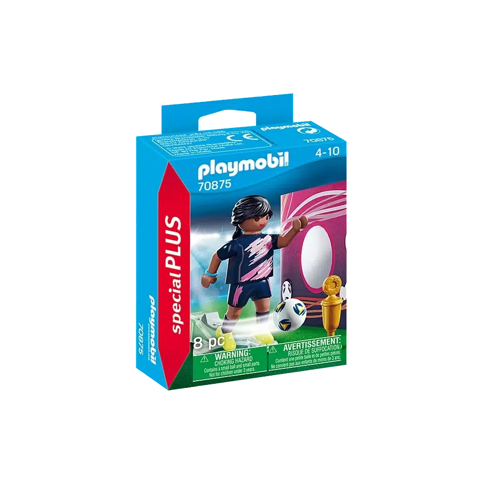 Special Plus - Stylish Soccer Player Toy with Trophy and Goal for Practice