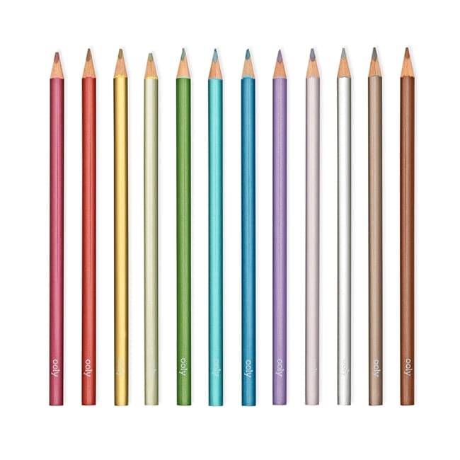 High - Quality Modern Metallics Art Colored Pencils Set
