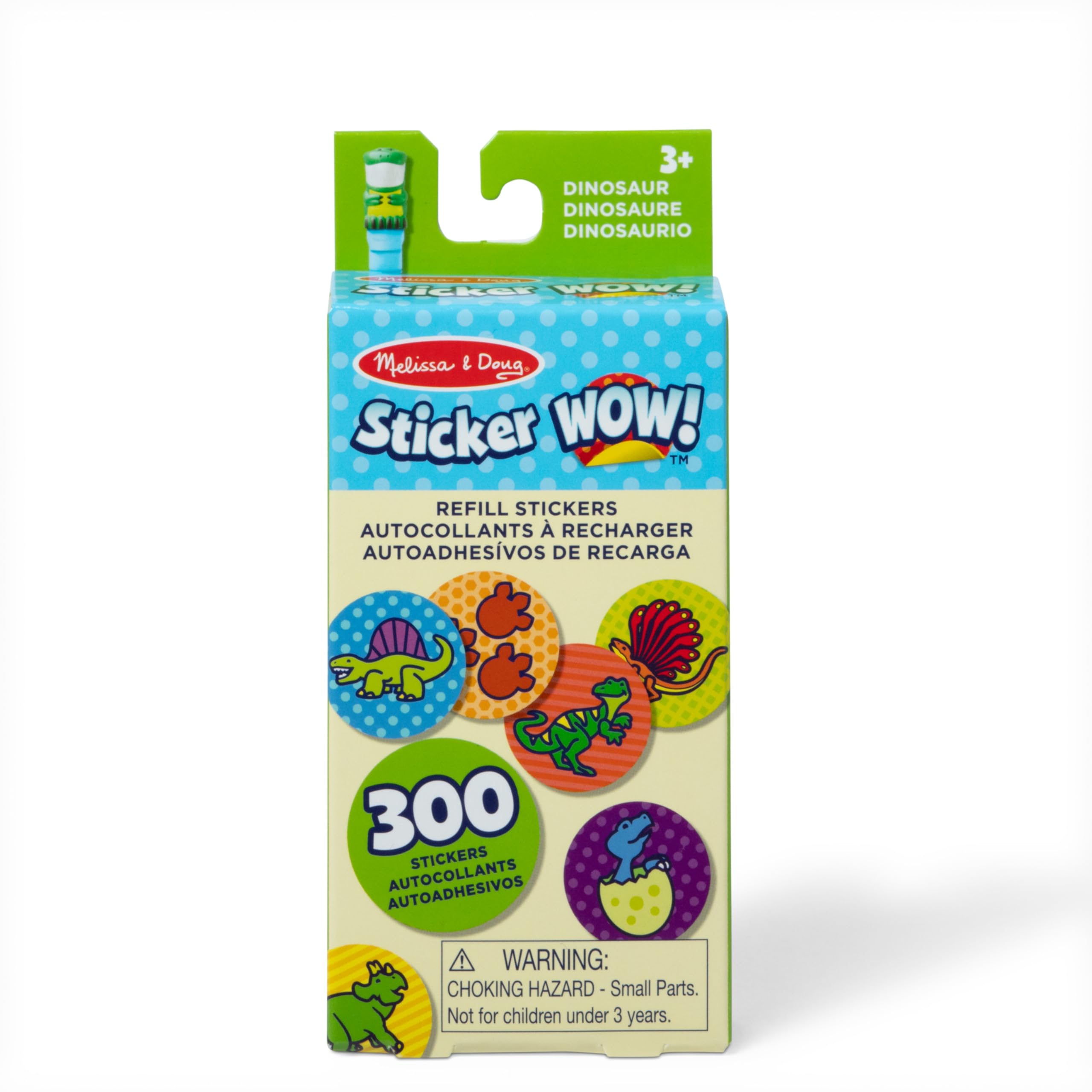Melissa & Doug Sticker WOW! Dinosaur Themed Refill Stickers for Creative Play