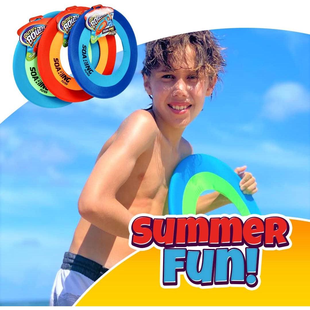 Outdoor 16-Inch Oversized Ring Flying Disc for Kids and Adults - Outd’R Bound Soaring Flyer