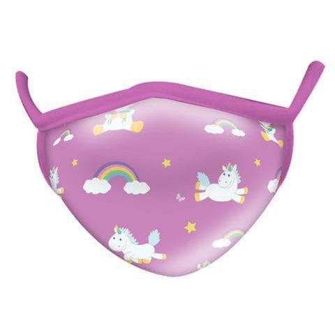 Adult Unisex Washable Reusable Non - Medical Face Mask with Unicorn Wild Smiles Design