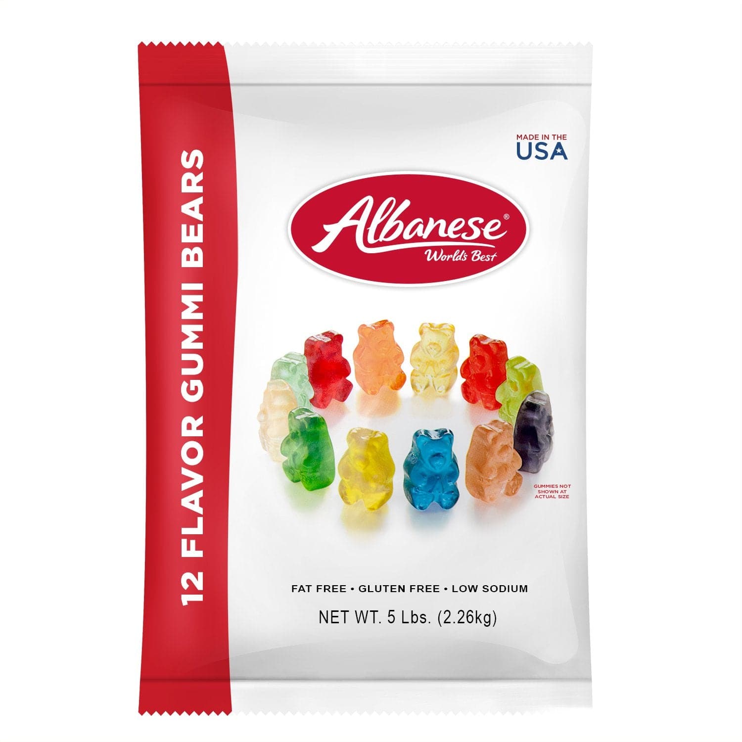 5 lb. Bag of 12 Different Flavors of Delicious Gummi Bears