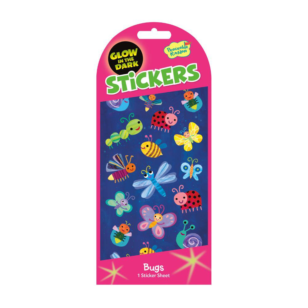 Glow-In-The-Dark Decorative Cute Insect Stickers for All Ages
