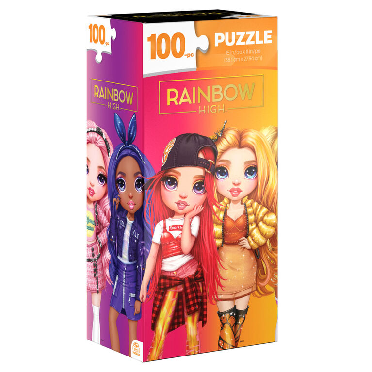 Rainbow High 100-Piece Sturdy Tower Jigsaw Puzzle for Kids