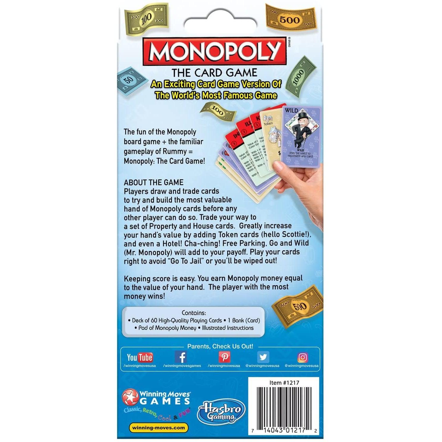 Exciting Monopoly Card Game for Travel and Family Fun