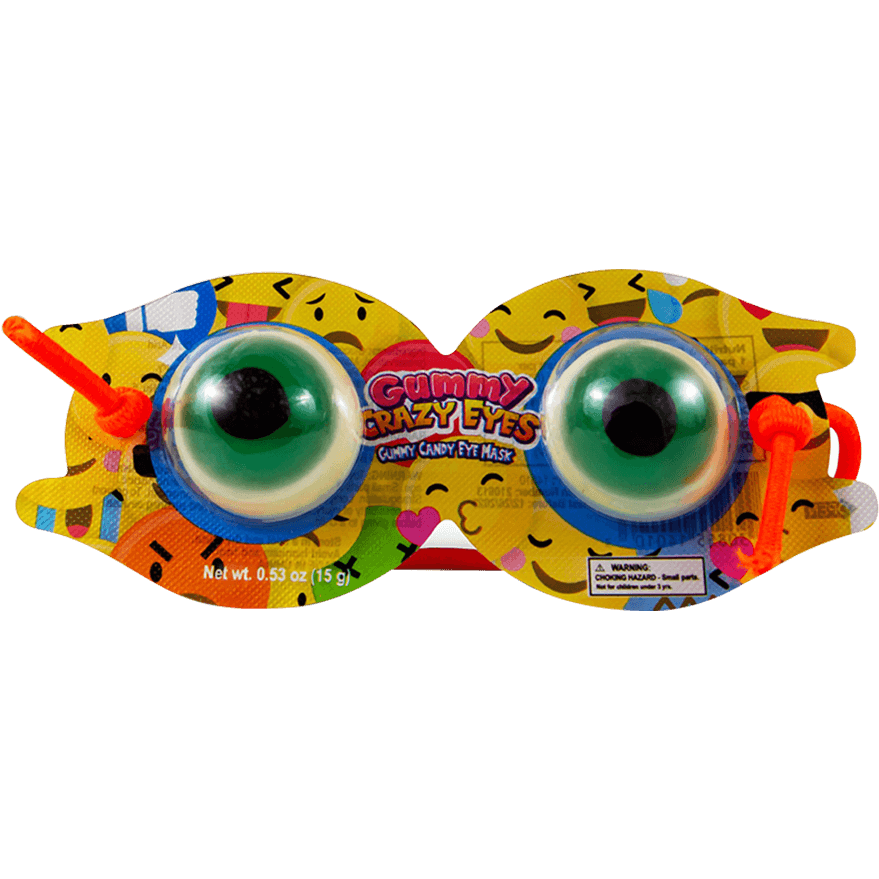 0.53 oz. Gummy Raindrops with Crazy Eyes - Fun and Fruity Edible Treats