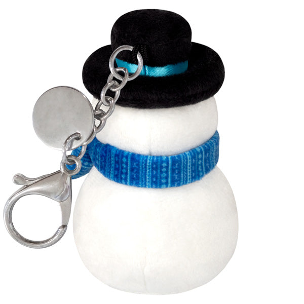 4-Piece Micro Snowman Squishables with New Fancy Metal Clip