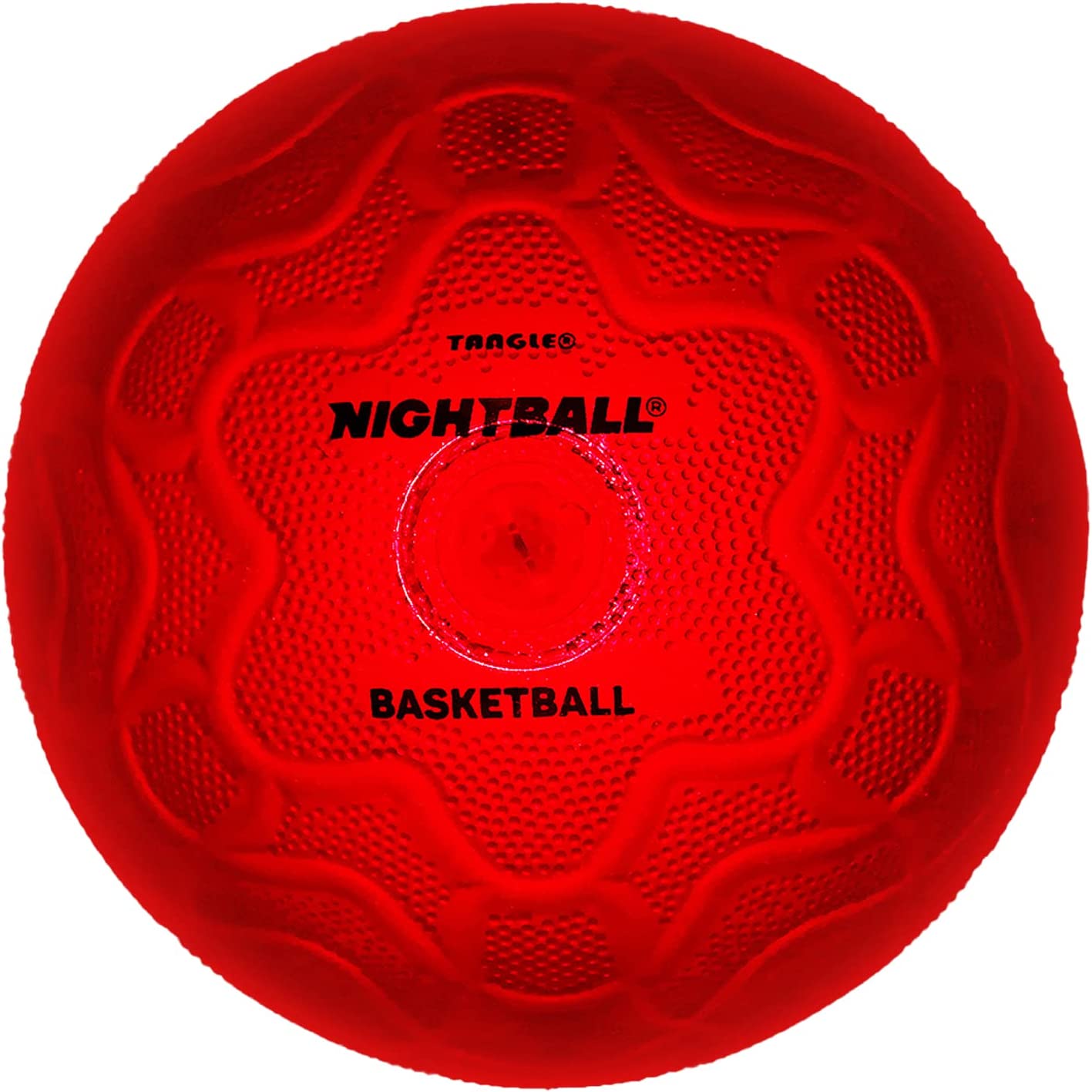 Red Glow-in-the-Dark Light-Up Basketball - NightBall for Enhanced Nighttime Play
