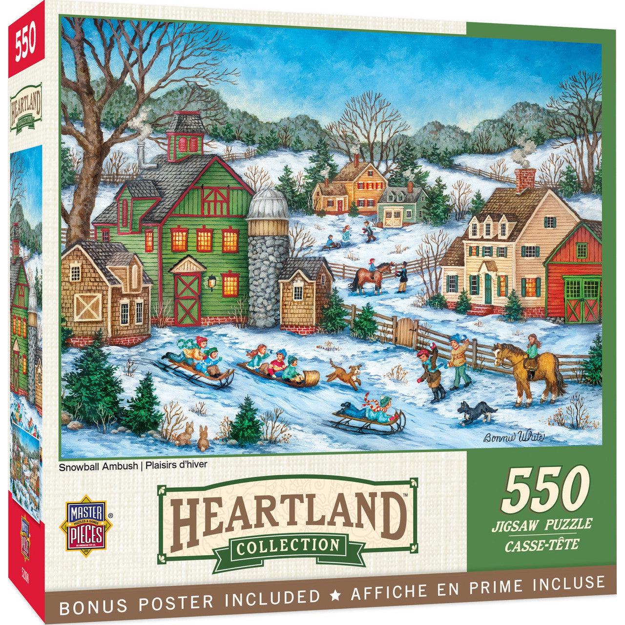Heartland Collection - 550 - Piece Snowball Ambush Puzzle