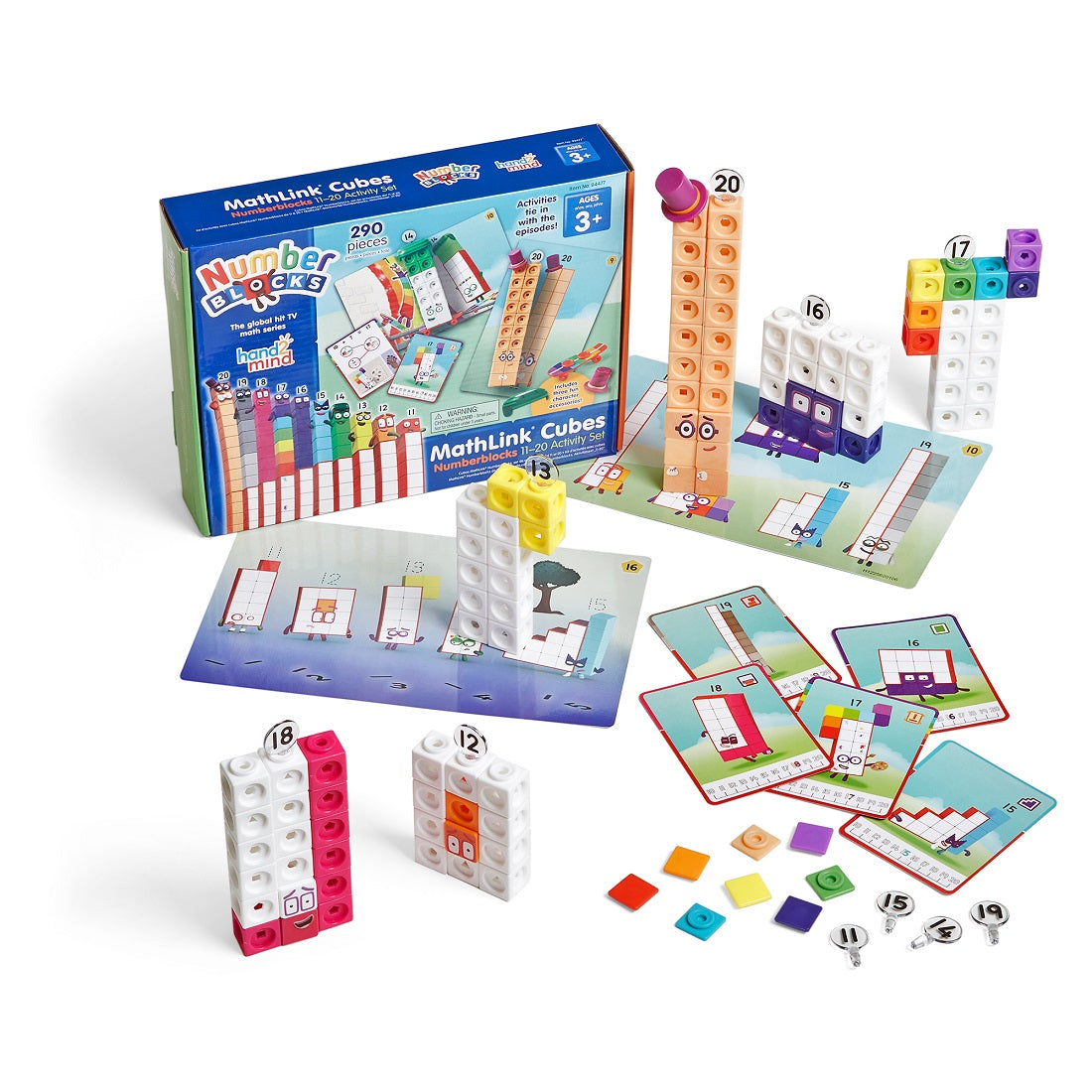 Educational Mathlink Cubes for Numberblocks 11 - 20 Learning Set