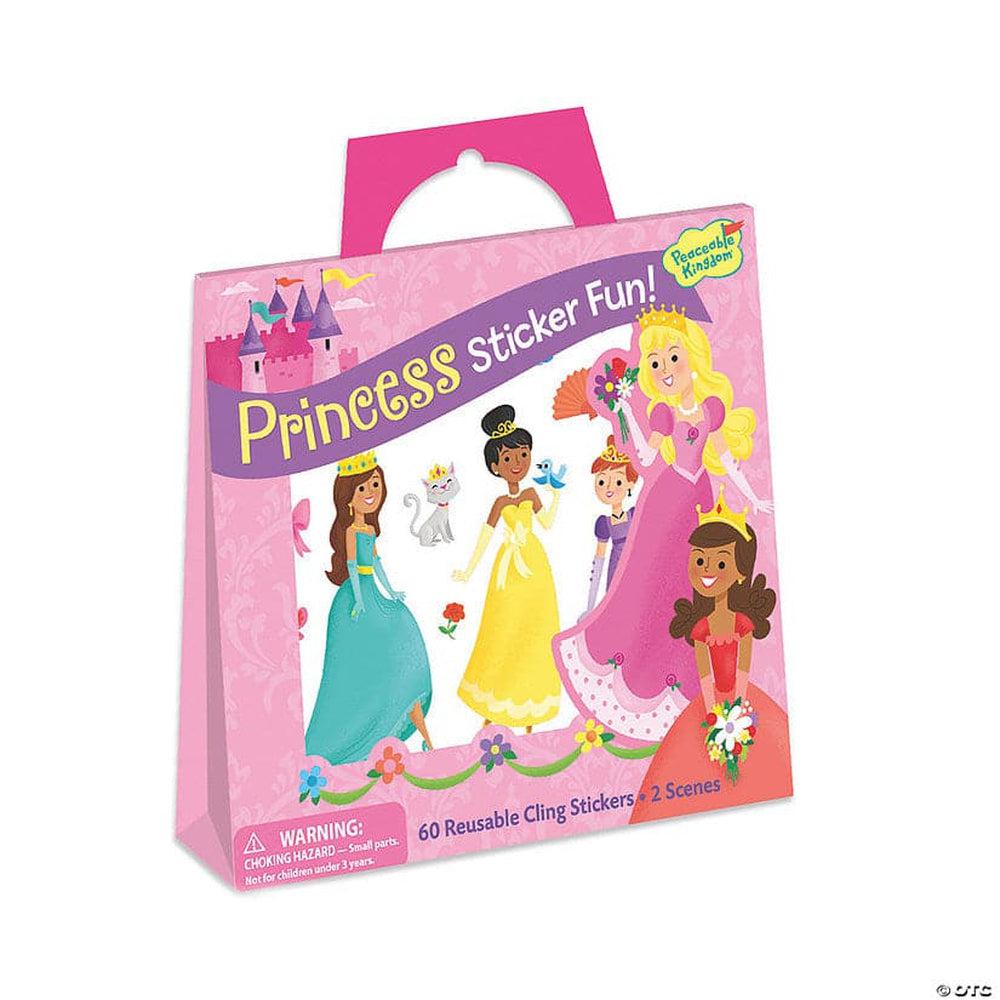 Reusable Princess Themed Sticker Set with Handy Carry - Along Tote