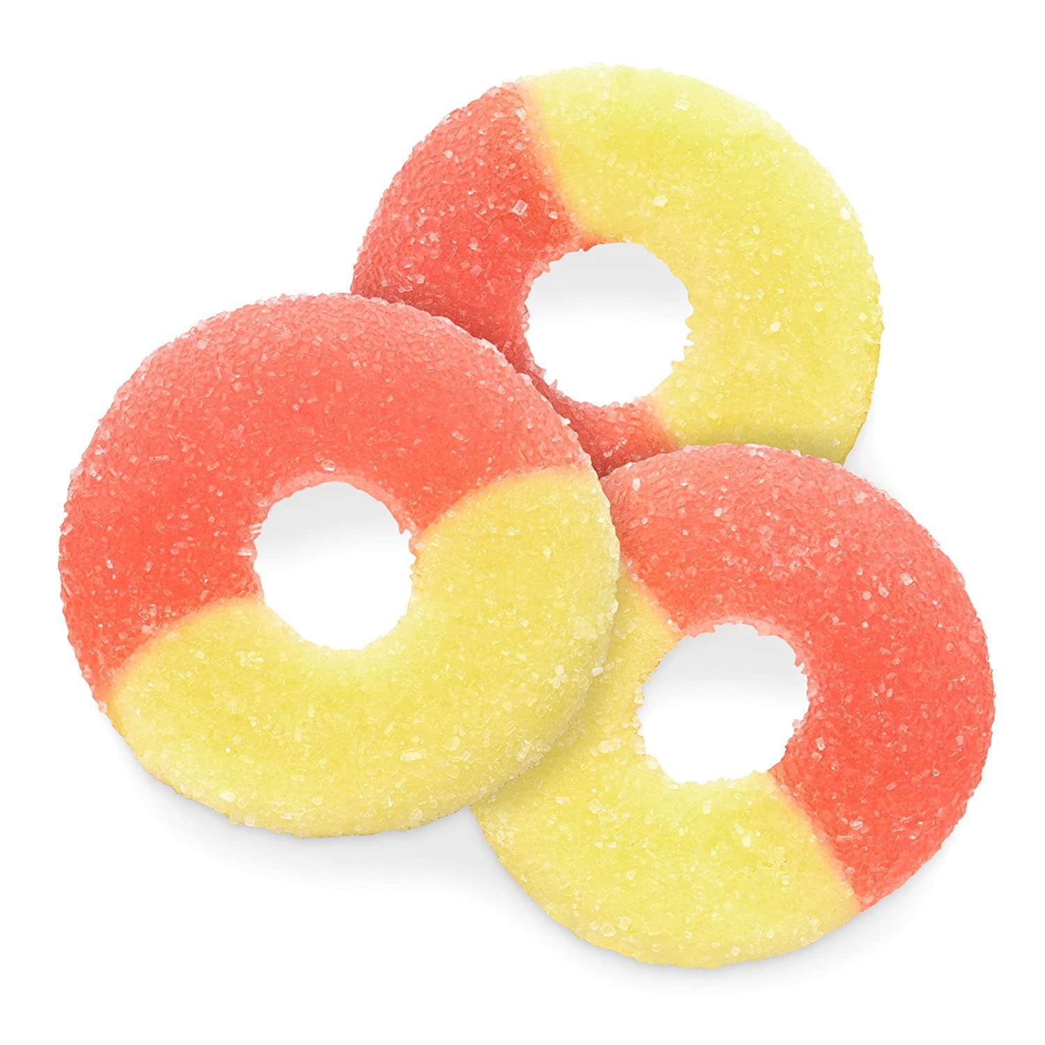 4.5 lb. Bag of Delicious Albanese Gummi Rings in Strawberry and Banana Flavors