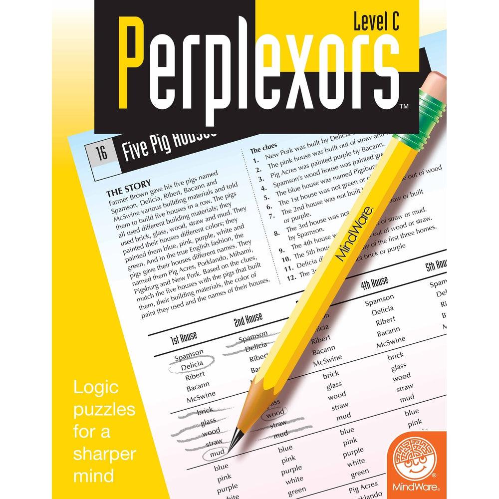 Challenging Logic Puzzle Books - Perplexors Level C for Ages 11 to 12