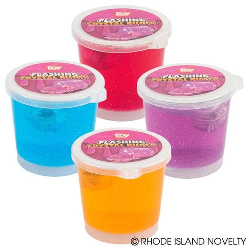 2.5-Inch Flashing Crystal Putty with Assorted Vibrant Colors