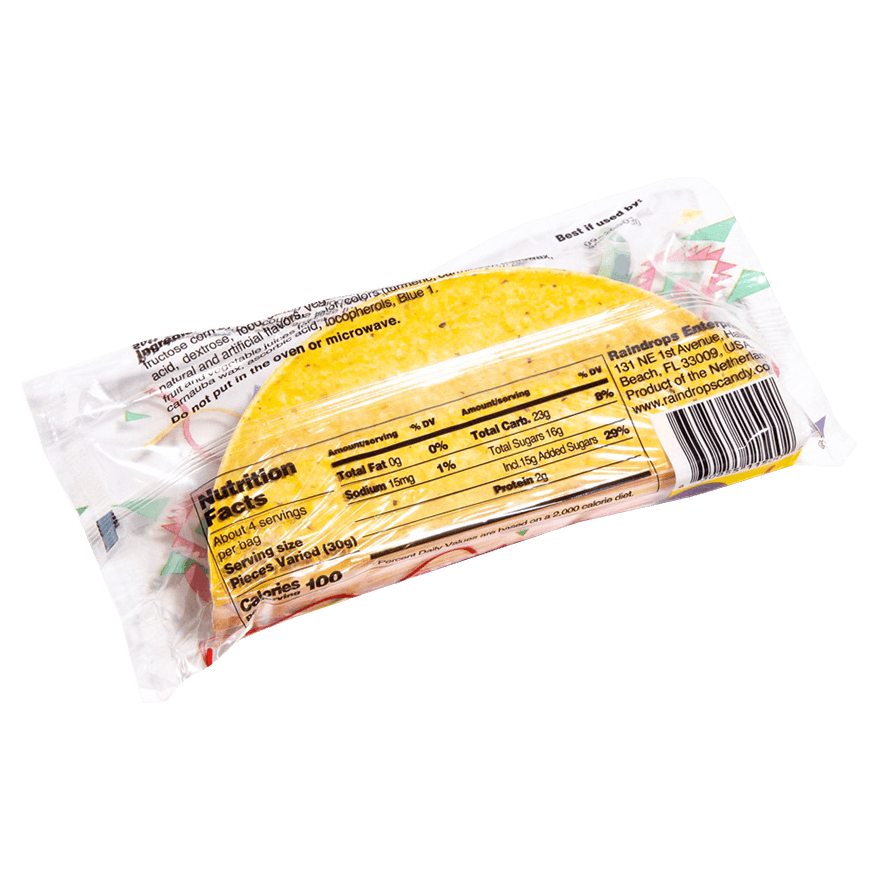 Small 4.06 oz Colorful Gummy Tacos for Fun and Parties