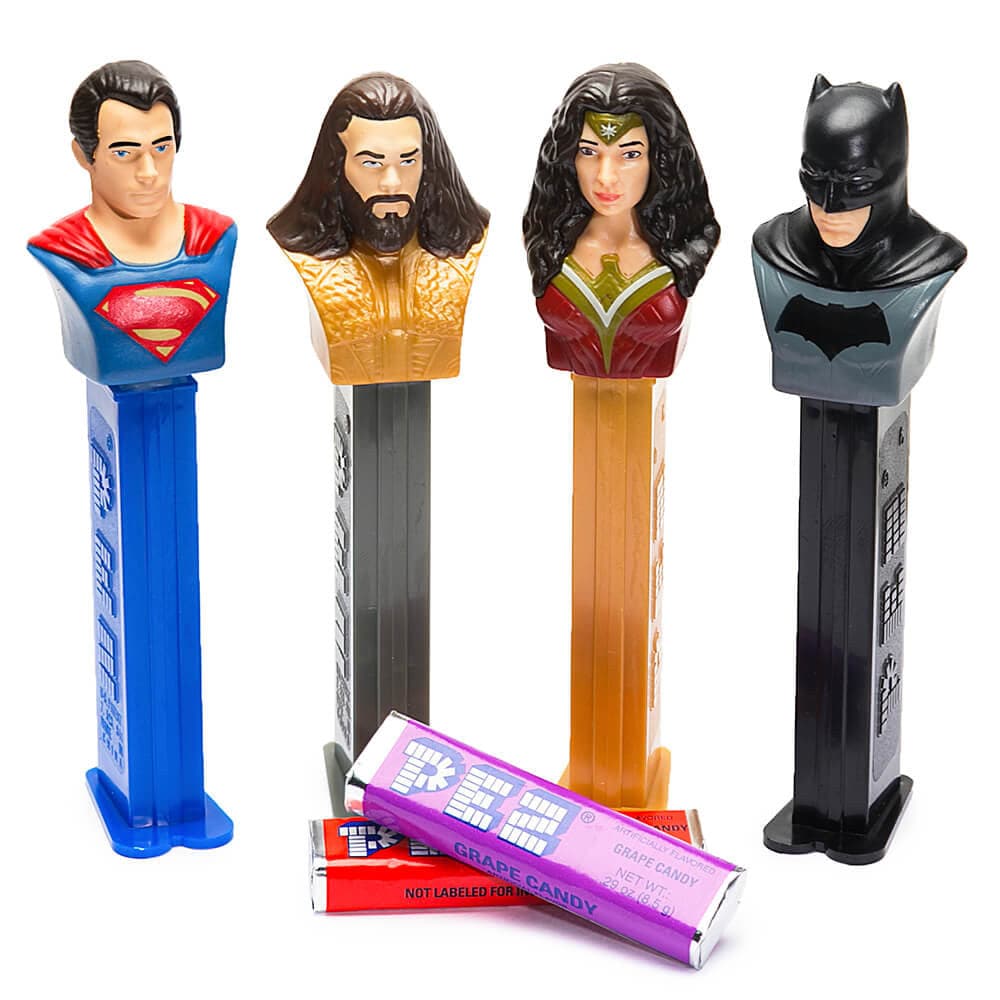Assorted Styles Justice League PEZ Blister Card Candy Dispensers
