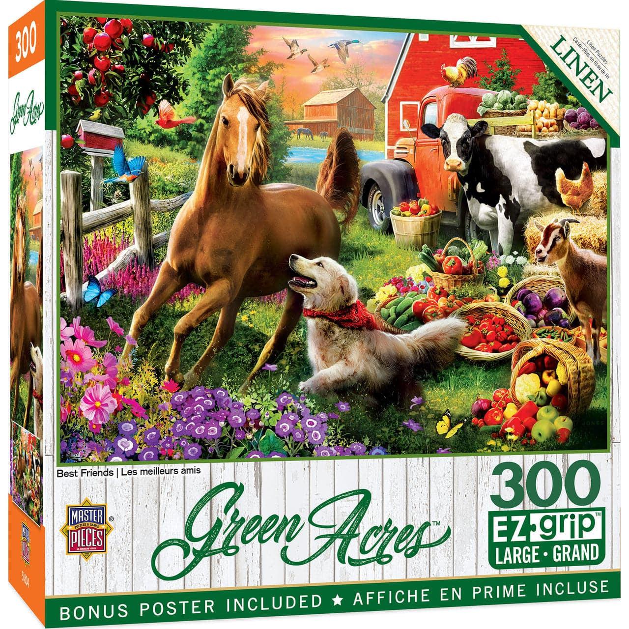 Green Acres Collection - 300 Piece Easy - Grip Puzzle of Farm Animals