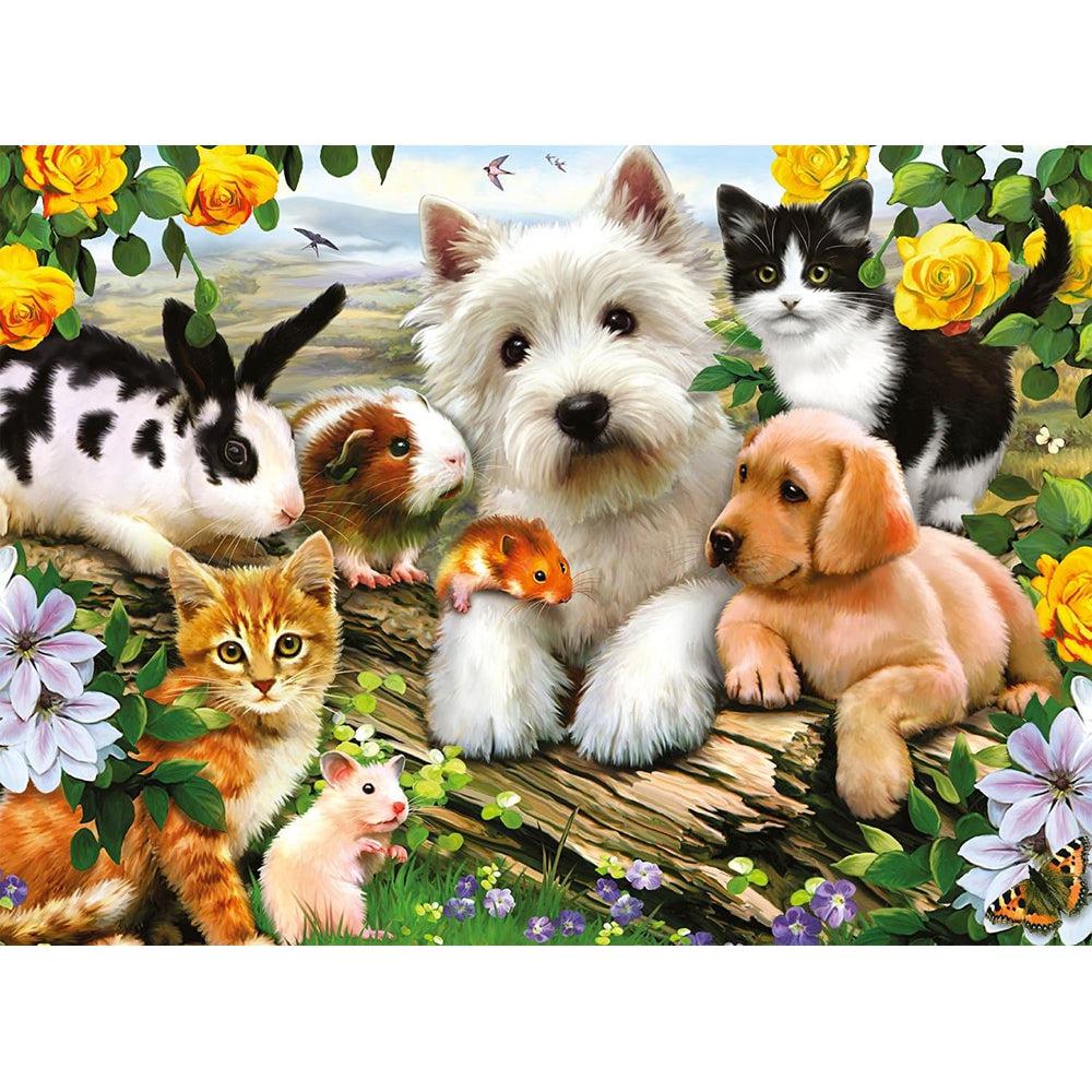 Happy Animal Buddies XXL 300-Piece Puzzle - Ideal Children's Jigsaw