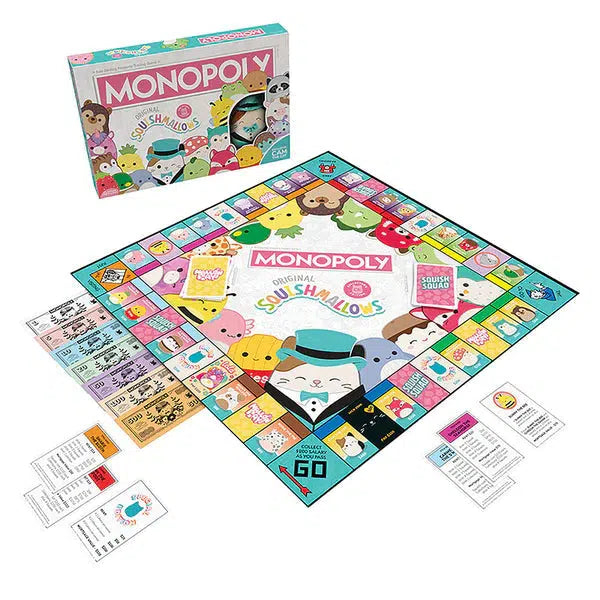 Squishmallows Themed Monopoly Board Game for Family Fun