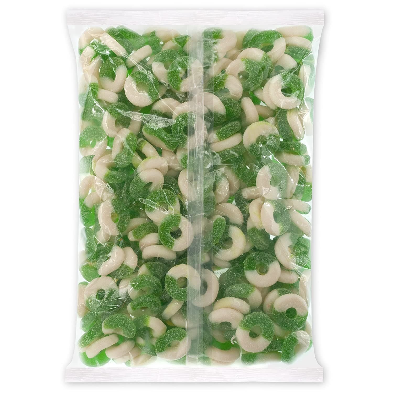 4.5 lb. Bag of Delicious Green Gummi Apple Rings