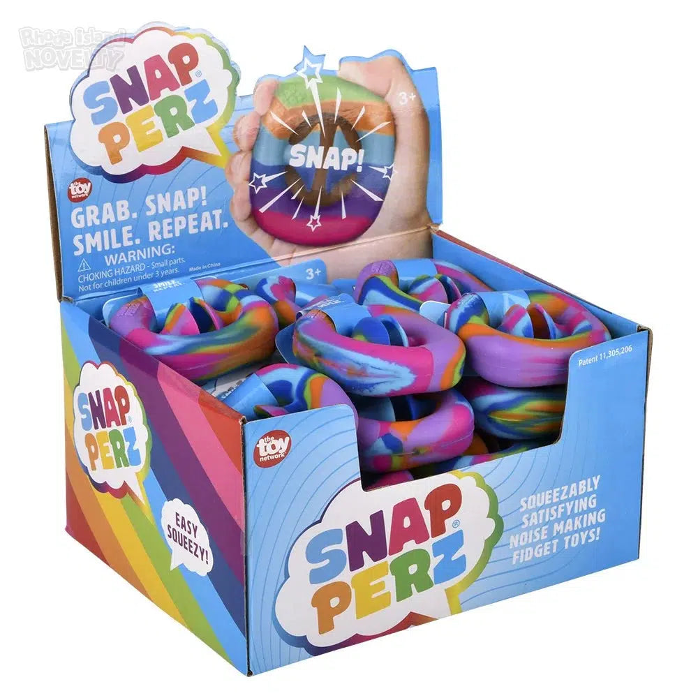 2.25-inch Colorful Rainbow Snapperz Fidget Stress Relief Toy