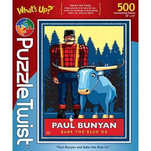 500-Piece Paul Bunyan & Babe The Blue Ox Puzzle - Twist Style