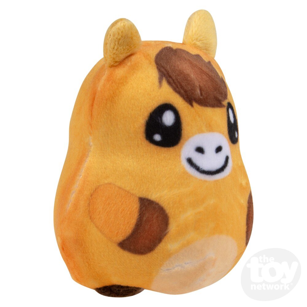 2.75-inch Squeezable Sugar-themed Plush Farm Toy for Kids