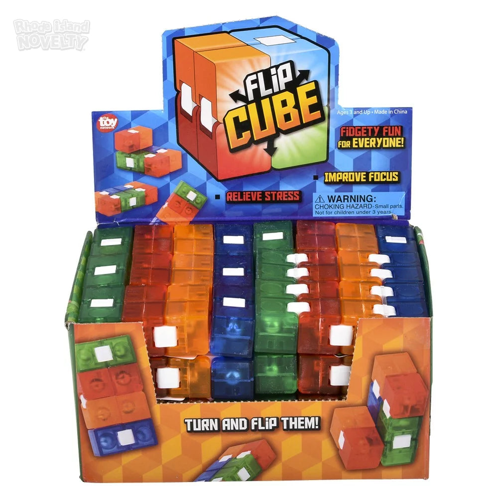 3.25 - Inch Colorful Flip Cube for Endless Fidgeting Fun