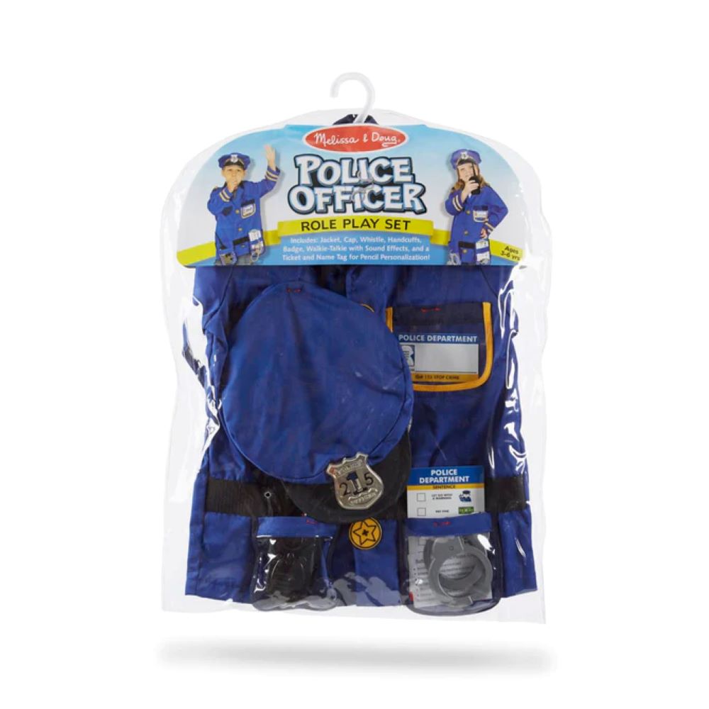Police Officer Role - Playing Dress - up Costume Set for Kids Aged 3 to 6