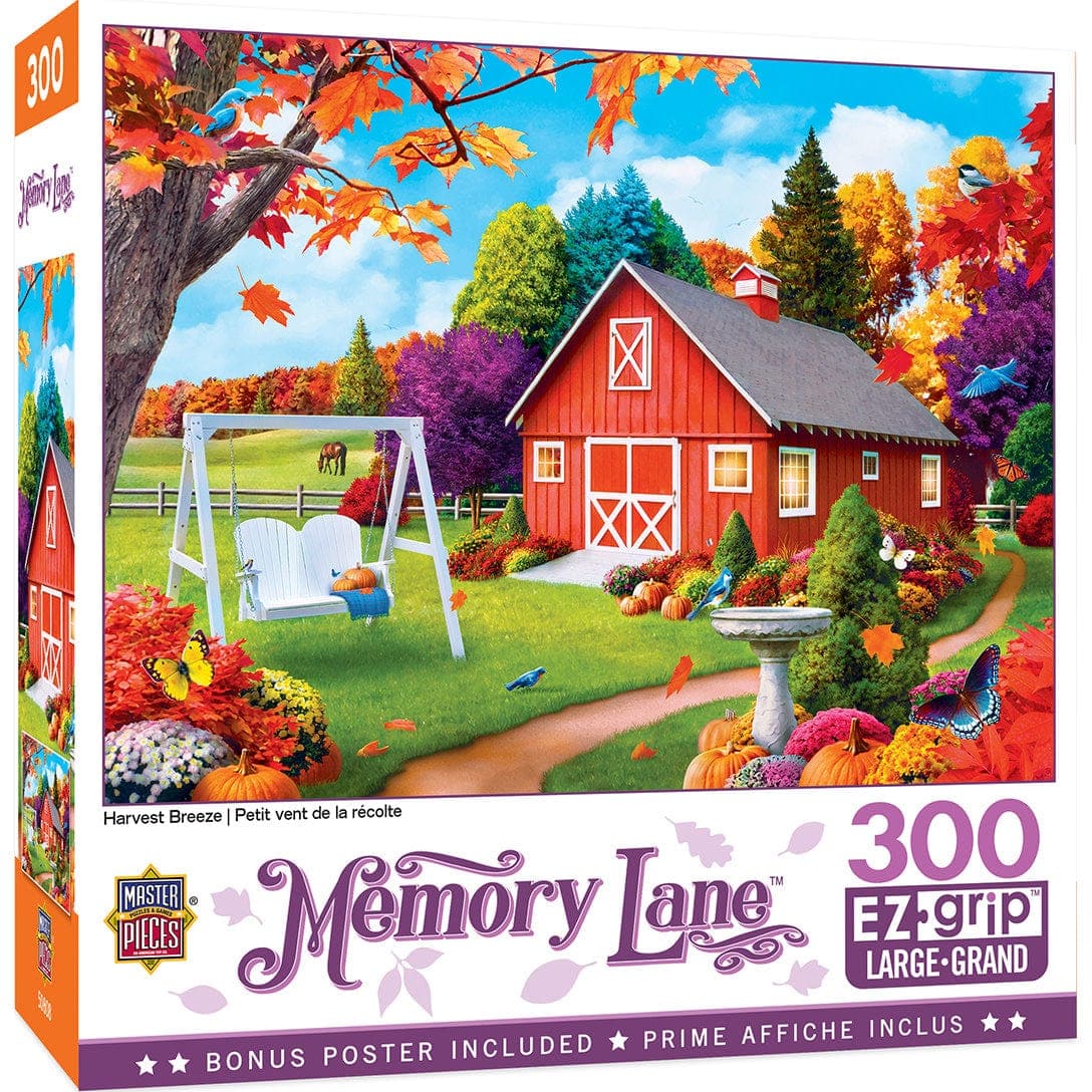 300-Piece EzGrip Memory Lane Harvest Breeze Puzzle for Easy Assembly