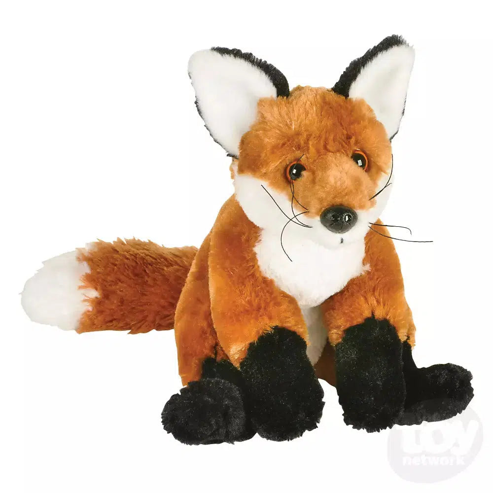 10-Inch Super Soft Animal Den Fox Plush Toy for Kids